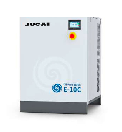 8kW 0.8m³/min Oil-free scroll air compressor E-10C Silent food and beverage medical laboratory air compressor