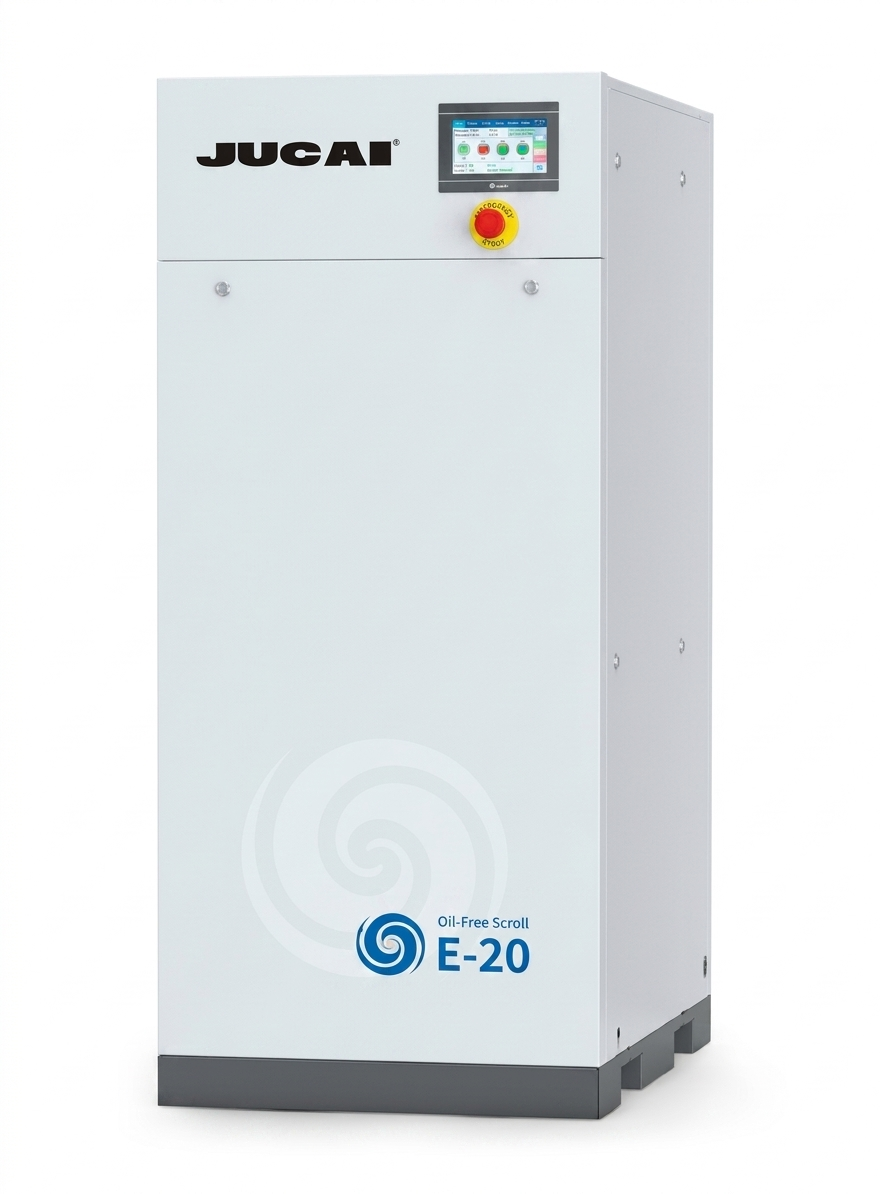 16kW 1.6m³/min Oil-free scroll air compressor E-20 Silent food and beverage medical laboratory air compressor